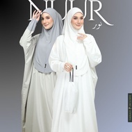 NUUR Telekung Jubah Solat Premium by Emerald Exclusive + Bag Travel Breastfeed Umrah 1 Piece Haji