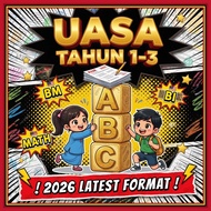 [CHEAPEST IN SHOPEE] UASA Tahun 1 2 3 Format Sebenar 2026 BM BI Matematik + Skema Jawapan PDF