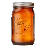 [in stock] Spot Goods mason Brown Mason Jar Glass Mason Jar32oz Wide-mouth Mason storage jar for sto