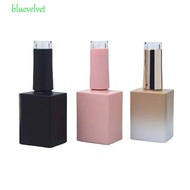 BLUEVELVET Nail Gel Bottles, 10ML 15ML Packing Nail Polish Bottles, Colorful Empty With Brush Beauty
