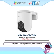 EZVIZ H8c Pro 4K (8MP) / H8c Pro 3K (5MP) Outdoor PT WiFi Security Camera with AI Human Detection & 