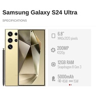 USED SAMSUNG GALAXY S24 Ultra 5G (6.8' inches)(12GB+256GB / 12GB+512GB / 12GB+1TB) || SAMSUNG MALAYS