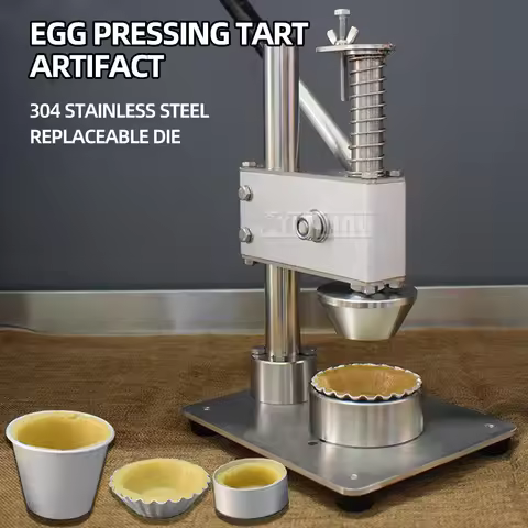 Manual Egg Tart Maker Baking Press Shape Machine Stainless Steel Baking Mould Tartlet Forming Machin