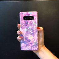 韓國紫色迷彩SAMSUNG三星s7s9s8+s9+7edge note8手機電話殼