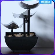 [Etekaxa] Minimalist Water Fountain Flowing Water Waterfall Garden Decoration Desktop Decoration Feng Shui Desktop Decor