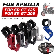 For Aprilia SRGT200 SR GT 200 SR GT 125 SR200 GT Motorcycle Accessories Luggage Bag Hook Claw Hanger