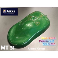 Aikka Supreme Metallic MT31 ALPINA GREEN Cat Kereta Motor Cat Bancuh Siap/ 2K Car Paint DIY