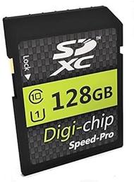 Digi Chip 128GB SDXC Class 10 Memory Card For Kodak PixPro FZ55, FZ45, AZ901, AZ652, AZ405, AZ255 Di