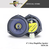 Adams Digital 2-Way Coaxial Plug &amp; Play 6Inch Speaker For Perodua Axia Alza Myvi Bezza Viva Aruz Ativa OEM-256