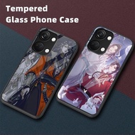Tian Guan Ci Fu 2 design tempered Glass Phone Case For POCO F3 F4 GT F5 M5 M6 4G X3 X4 GT X5 X6 X7 X