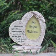 Heart-Shaped Crafts Cross-Border Resin Creative Pet Tombstone Courtyard Pet Souvenir Ornaments Garde