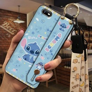 For OPPO R11S Plus R11 Retro Cute Pattern Soft TPU Anti-Drop Mobile Phone Case with Wrist Strap &amp; Lanyard for Women Men