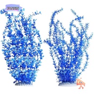 FANSIN1 2PCS Aquarium Plastic Plants, 23.6-inch Tall Plastic Artificial Fish Tank Plants, Hot Extra 