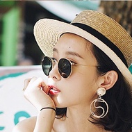 (RT)Retro Shades Sunglasses For Women Beach Fashion Design Polarized Shades Women Aesthetic Shades E