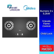 Midea Glass Cooker Gas Hob With Safety Device MGH-76Q60B / Morgan 4.5kW Glass Cooker Gas Hob MBH-SD2