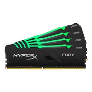 キングストンテクノロジー デスクトップPC用メモリ DDR4 2666MHz 32GBx4 HyperX FURY RGB CL16 HX426C16FB3AK4/128 RGB LED キングストン