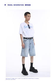 กางเกงยีนส์ขาสั้น3ส่วน (Jorts jeans)