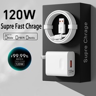 HONOR 120W Supercharge Fast Charger 11V 6A Travel Adapter 6A Type C Cable For Honor 70 80 90 Pro 50 