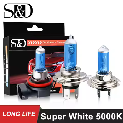 2Pcs H4 H11 H7 55W Halo gen Headlight Bulb 100W 12V H1 H3 9005 9006 9007 9004 HB3 HB4 HB5 Auto Fog L