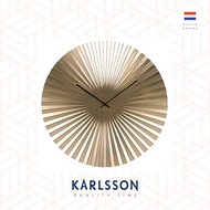 荷蘭Karlsson 50cm Wall clock Sensu gold 金色放射設計掛鐘