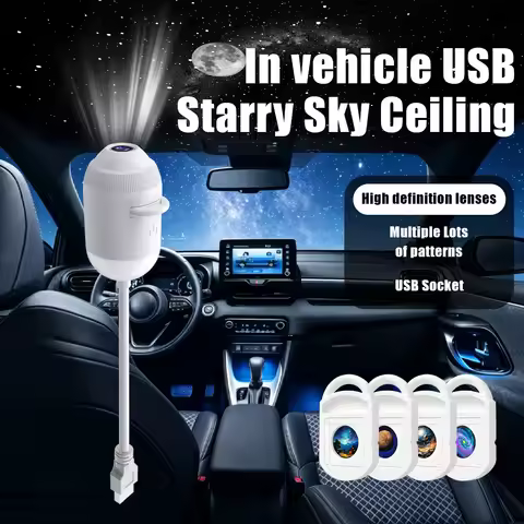 Mini Galaxy Projector Night Light HD 5D Holographic Night Light Projector USB Plug and Play Starry S