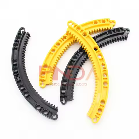 Technology MOC Parts 24121 High-Tech Gear Rack 11x11 Curved Building Block Bricks Mechanical Enginee