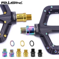 RISK Sambungan Pedal Basikal MTB Road Bike Lock Pedal Flat Pedal Extension Shaft Core Pedal Extensio