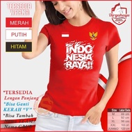 "" Kaos 17 Agustus Baju Agustusan SENAM Merah Putih Kaos Fitnes Lari