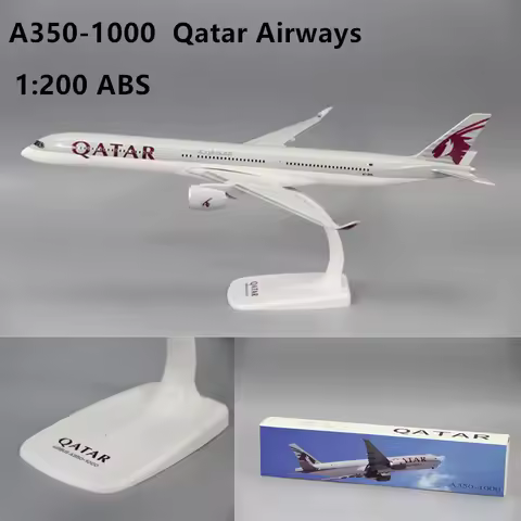 2025 New 1:200 Scale A350-1000 Qatar Airways Airlines ABS Plastic Airplane Model Aircraft Plane Asse