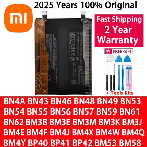 Battery For Xiaomi Mi Redmi Note Pocophone Poco F1 F2 K20 F3 X3 K30 K40 5 6 7 7A 8 8T 9 9A 9S 9T 10 