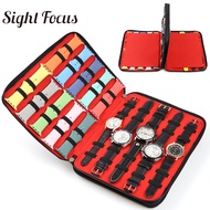 40 Slots/Grids Felt Watch Organizer Box Watch Storage Case Pouch Double Layer Watch Box For iWatch W