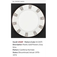 Set of 3 Noritake plates and 3 celadon plates