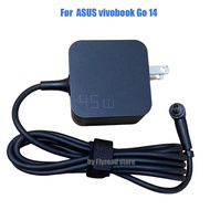 45W Power Adapter 19V 2.37A 4.5*3.0mm for ASUS Vivobook Go 14 E1404F E1404FA Notebook PC Charger
