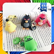 Super Cute and Lovely Angry Birds Keychain Set + High Quality Bell and Rope Set Included