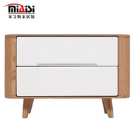 Nordic locker bedside table solid wood drawer bedside Cabinet-oak from IKEA Bedroom furniture for sm