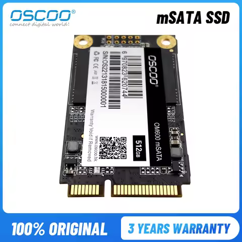 OSCOO mSATA SSD 128GB 256GB 512GB 1TB SSD Drive 3*5cm SATAIII Internal Solid State Drive Hard Disk f