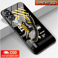 HP [H188] OPPO A17 2022 Glitter Case Protective Casing & Cover Latest Paris Butterfly Motifhp For OP