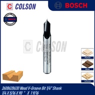 COLSON BOSCH 2608628630 Wood V-Groove Bit 1/4” Shank 1/4 X 5/16 X 90 X 1 9/16