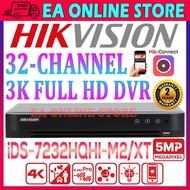 HIK HIKVISION 32 CHANNEL 5.0MP 1920P CCTV DVR 2 HDD SLOT iDS-7232HQHI-M2/XT 32CH Recorder Full HD 5M