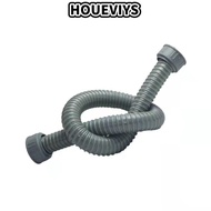 HOUEVIYS Kitchen Sink Drain Kit, Double Screw Oral P Trap Drain Pipe, Tightness 1m Flexible Sink Dra