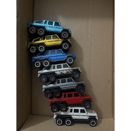 Matchbox Lot of 7 - Mercedes-Benz G63 AMG 6x6 (5pcs ori rivet, 2pcs custom nano-chrome spectraflame)