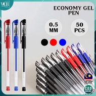 VC Art Pack Of 50 Pcs Economy Gel Pen 0.5mm | Fine Point Office & School Pen | Notebook & Journal Wr