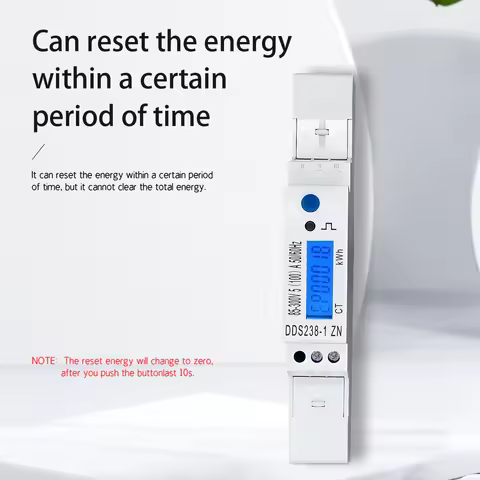 DDS238-1 ZN Energy Meter V-I-Hz-Pimport/export activereactive energy8–300V 20mA–100ACT 5060Hz RS485b