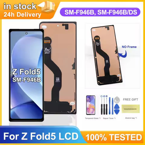 TFT LCD For Samsung Z Fold 5 F946B F946U LCD Display Digital Touch Screen For Samsung Z Fold 5 LCD D