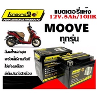 แบตเตอรี่ สำหรับ Honda Moove เก่า/ใหม่ ทุกรุ่นหัวฉีดจ่ายน้ำมัน ยี่ห้อLAMBORG9 ล็อตใหม่ล่าสุด พร้อมใช