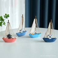 LIBRA Small sailboat handicrafts decorative items in Mediterranean style small sailboat model for ho