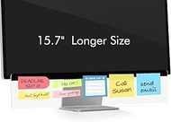 DOLLAR BOSS Monitor Memo Boards for Computers Office Desk Accessories 15.7" x 3.1" Transparent Acryl