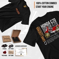 2025 Honda fashion C70 Super Cub T-shirt Classic Distro C70 Motorcycle T-shirt Super Cub C70-super C