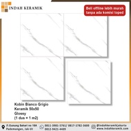 Keramik Lantai Kobin Bianco Grigio 50x50 kw 1