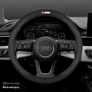 Car Steering Wheel Cover For Audi ABT A1 A2 A3 A4 A5 A6 A7 A8 Q2 Q3 Q4 Q5 Q7 Q8 TT RS3 RS4 RS5 RS6 R